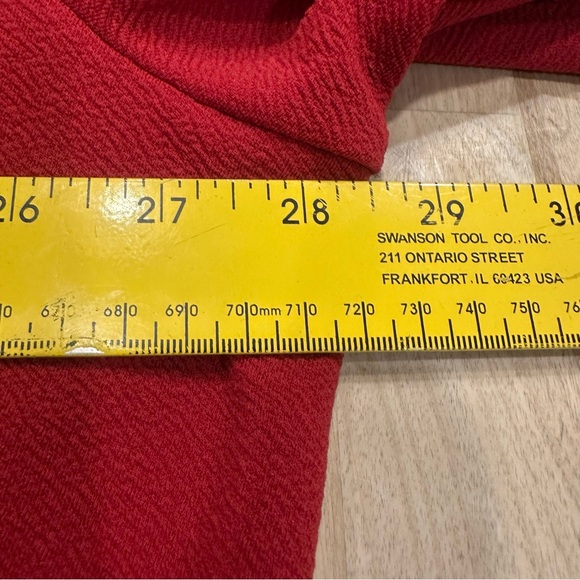 NWT Maurice’s Bright Red Blazer Jacket Open Front  Rucked Long Sleeve Size 3XL - Picture 8 of 10